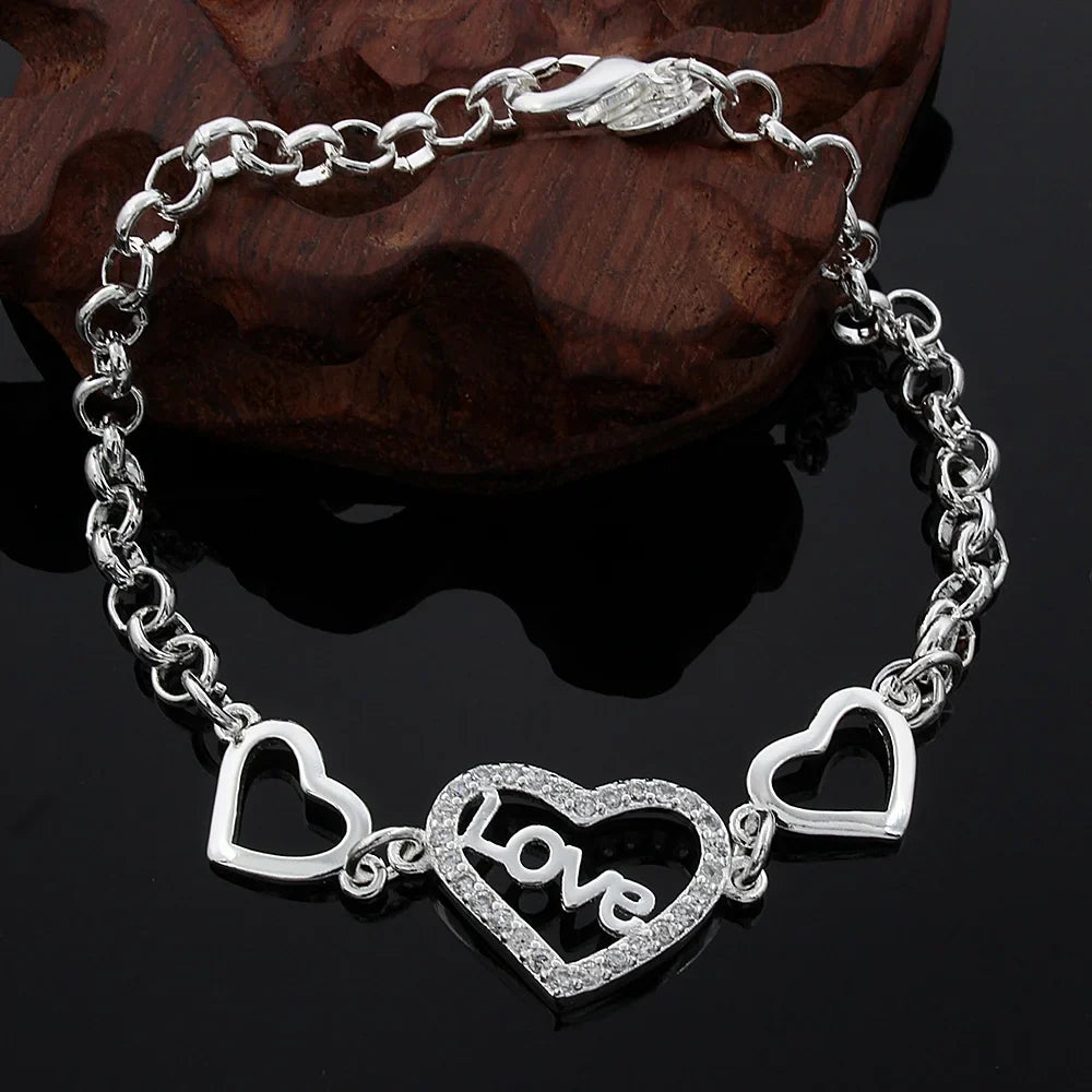 Bracelete Cordão Torcido em Prata 925