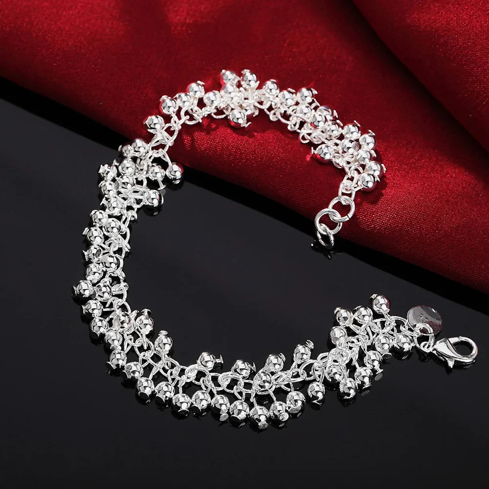 Bracelete Cordão Torcido em Prata 925