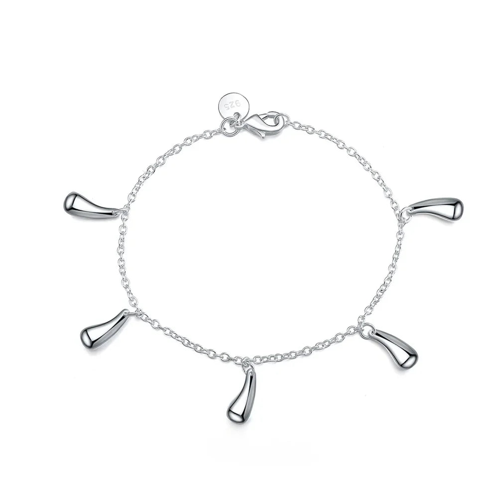 Bracelete Cordão Torcido em Prata 925