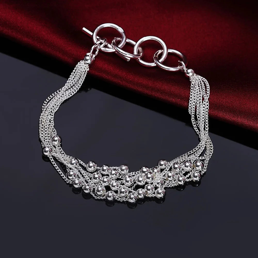 Bracelete Cordão Torcido em Prata 925
