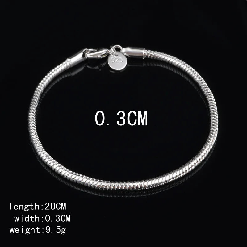 Bracelete Cordão Torcido em Prata 925