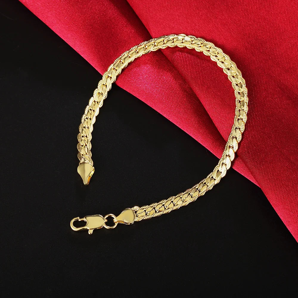Bracelete Cordão Torcido em Prata 925