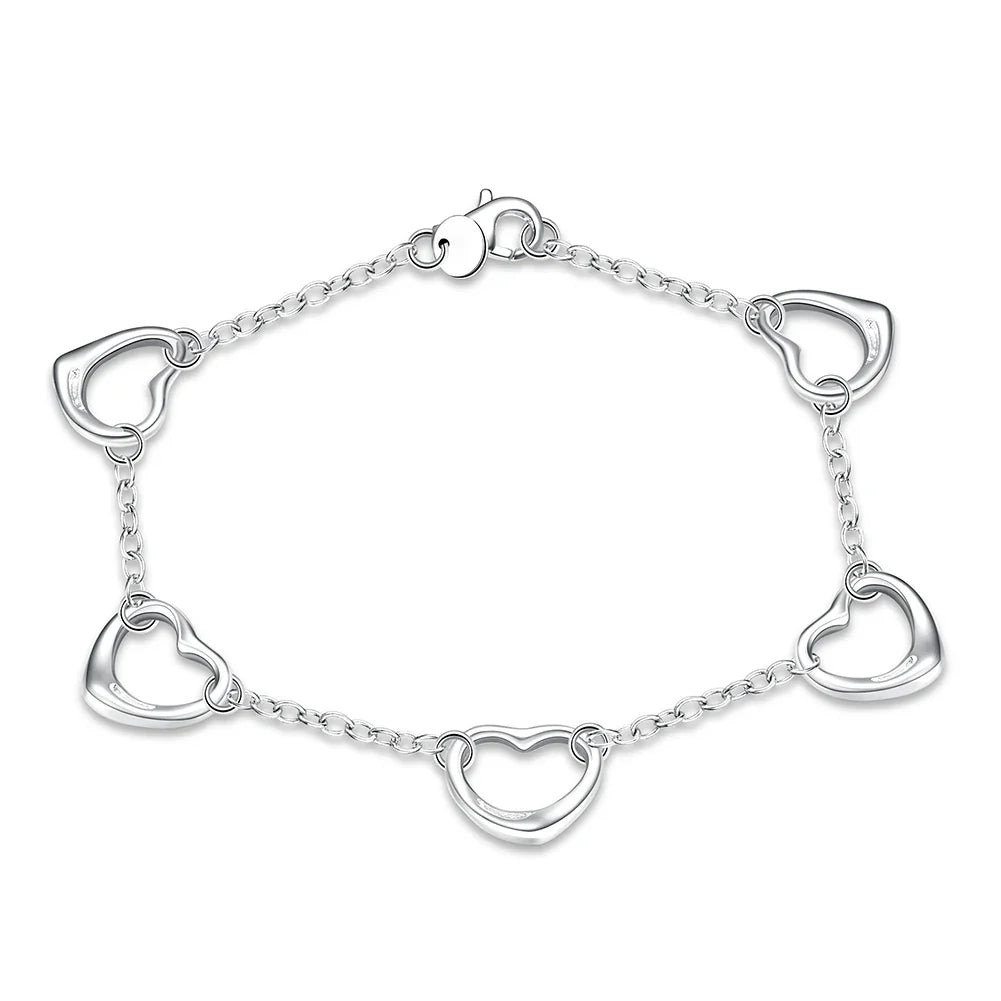 Bracelete Cordão Torcido em Prata 925