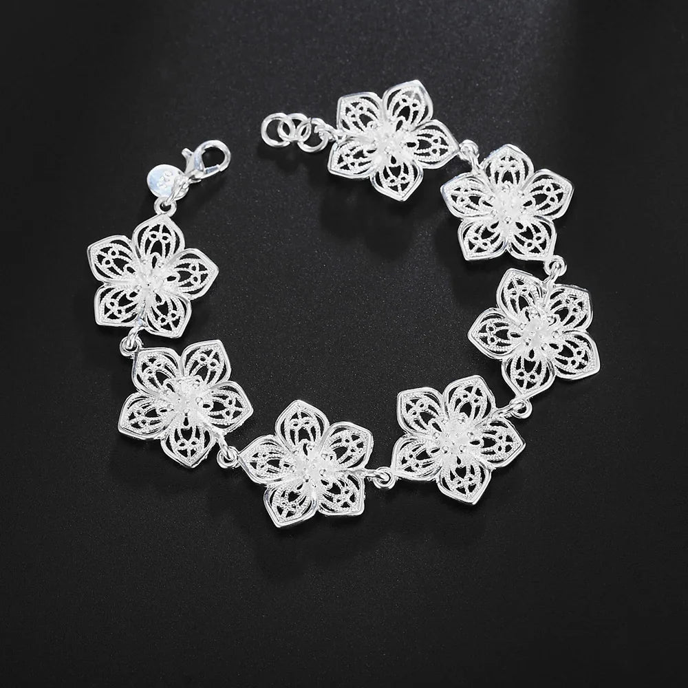 Bracelete Cordão Torcido em Prata 925