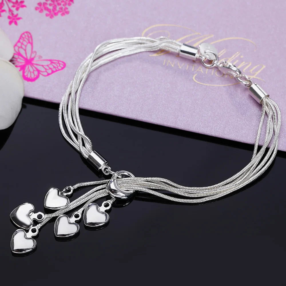Bracelete Cordão Torcido em Prata 925