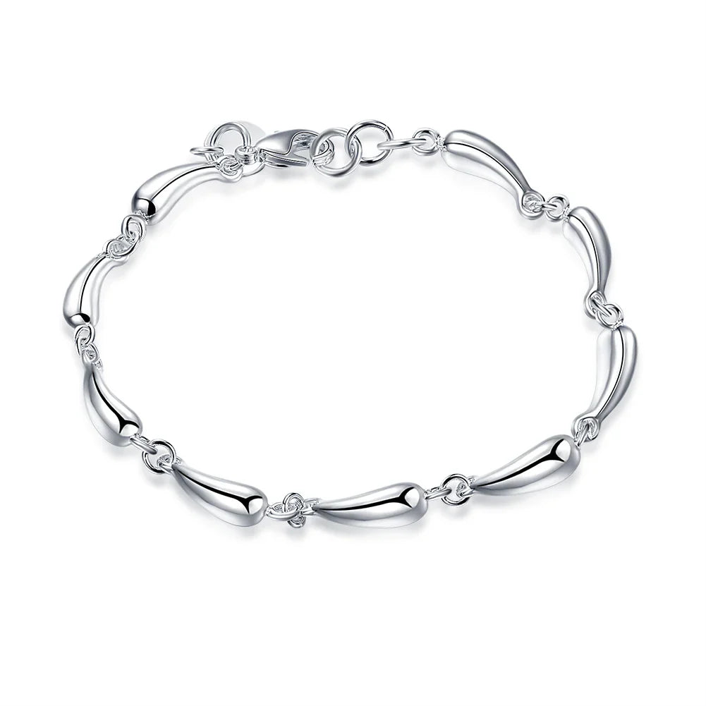 Bracelete Cordão Torcido em Prata 925