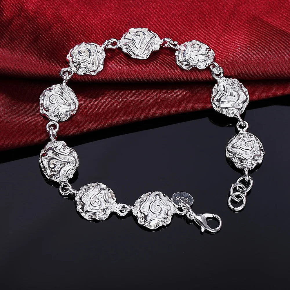Bracelete Cordão Torcido em Prata 925