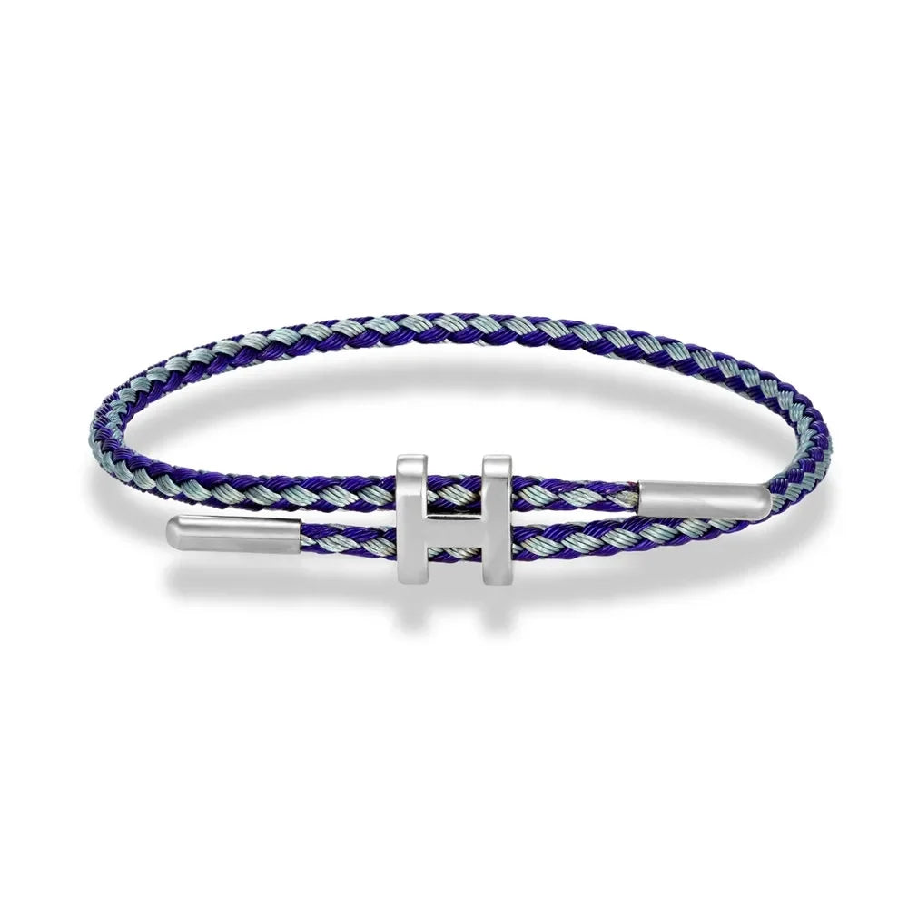Bracelete de Cordão em H