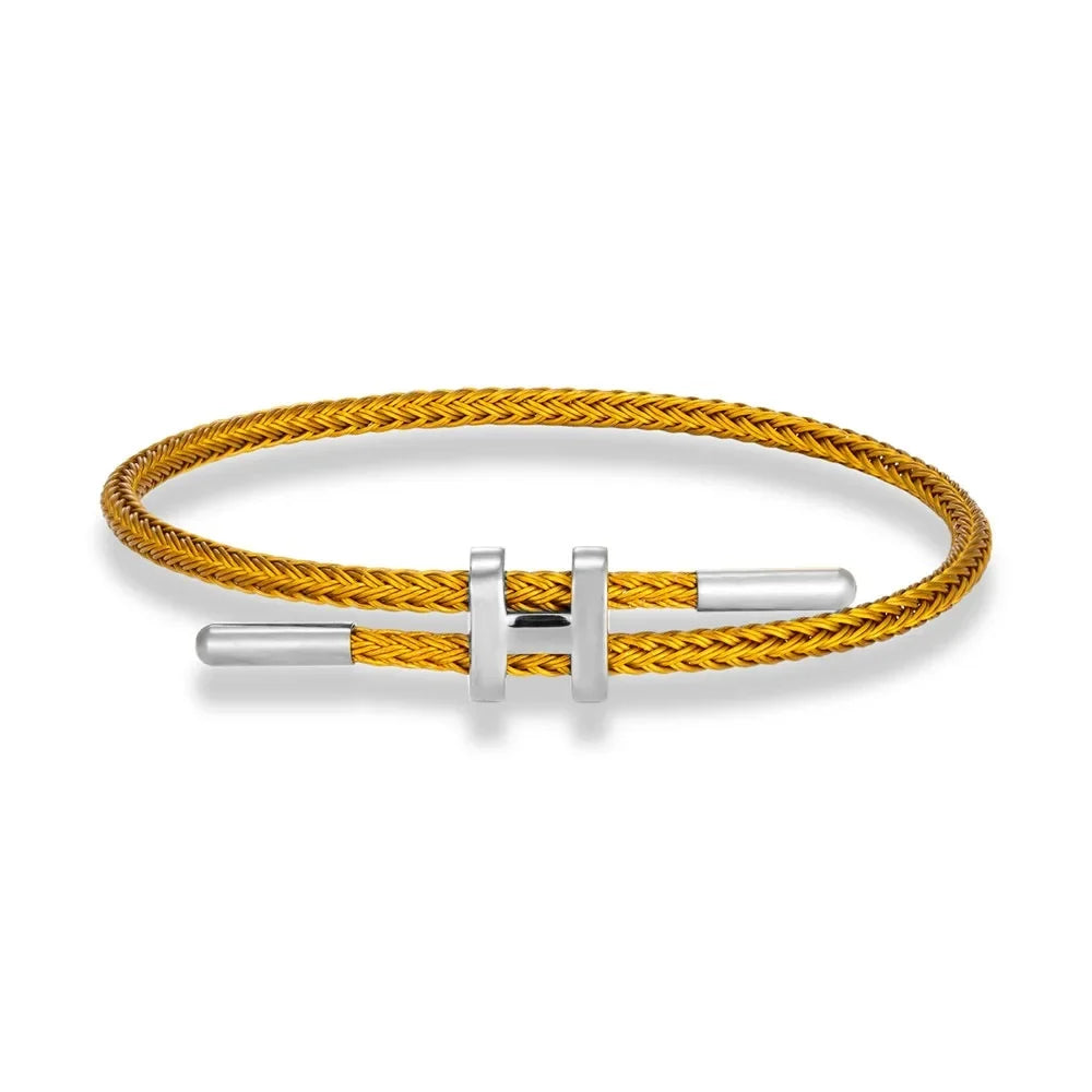 Bracelete de Cordão em H