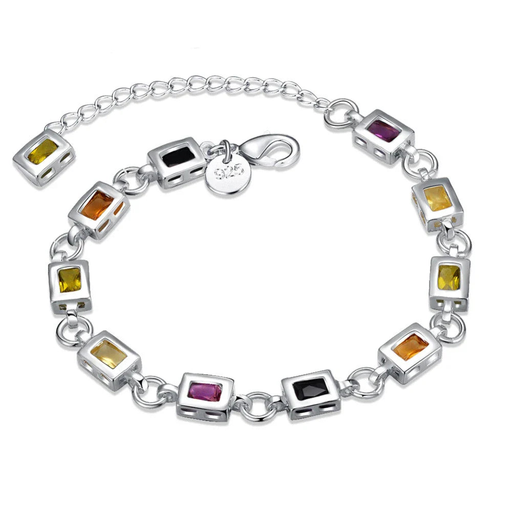 Bracelete Cordão Torcido em Prata 925