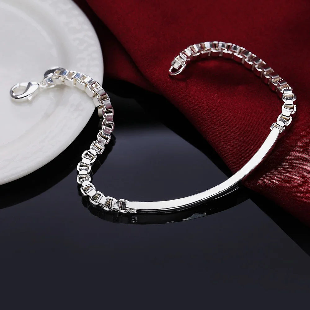 Bracelete Cordão Torcido em Prata 925