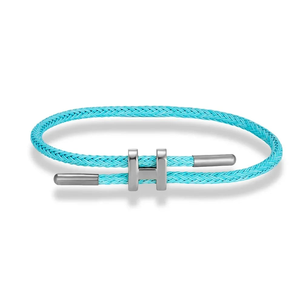 Bracelete de Cordão em H