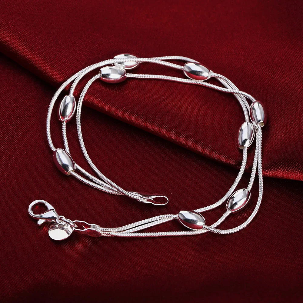 Bracelete Cordão Torcido em Prata 925