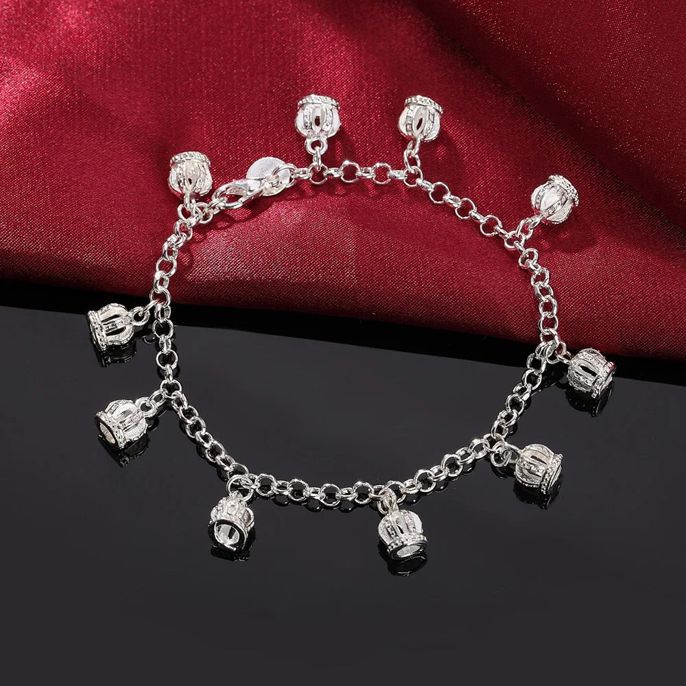 Bracelete Cordão Torcido em Prata 925