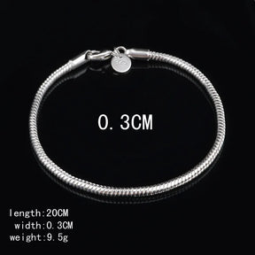 Bracelete Cordão Torcido em Prata 925