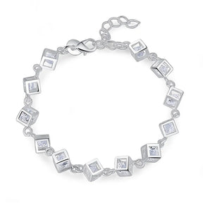 Bracelete Cordão Torcido em Prata 925