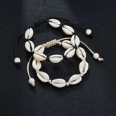 Bracelete Boêmio com Conchas Naturais