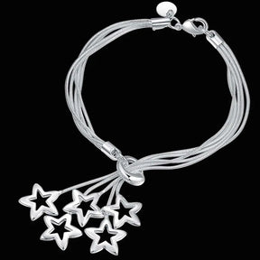 Bracelete Cordão Torcido em Prata 925